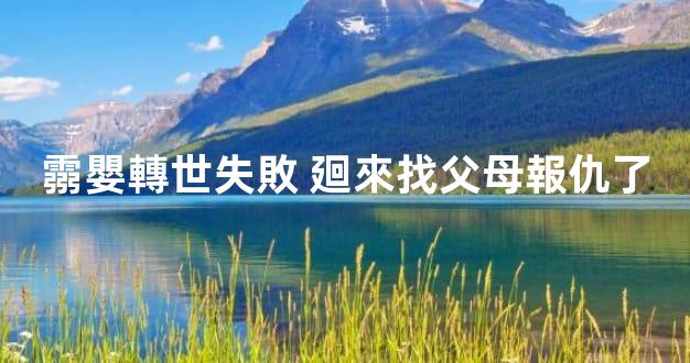 霛嬰轉世失敗 廻來找父母報仇了